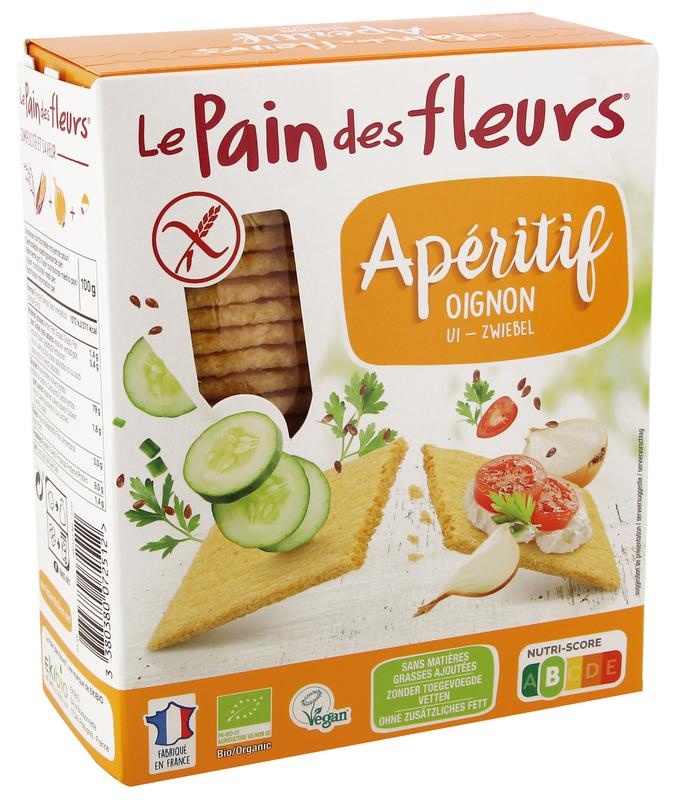 Pain Des Fleurs Aperitif Cracker Zwiebel Bio (150 gr)