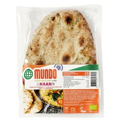 O Mundo Naan Brot Knoblauch / Koriander bio (240 gr)