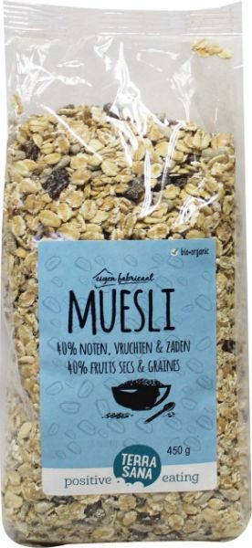 Terrasana Terrasana Müsli 40% Nüsse & Früchte & Samen Bio (450 gr)