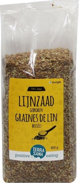 Terrasana RAW Leinsaat gebrochen bio (400 gr)
