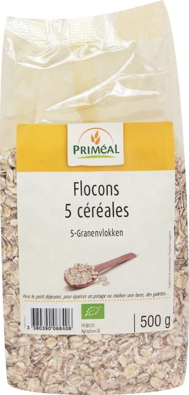 Primeal Getreide 5 Flocken Bio (500 gr)