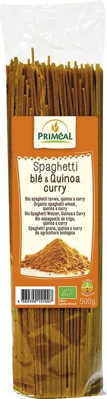 Primeal Bio-Spaghetti Weizen-Quinoa-Curry Bio (500 gr)