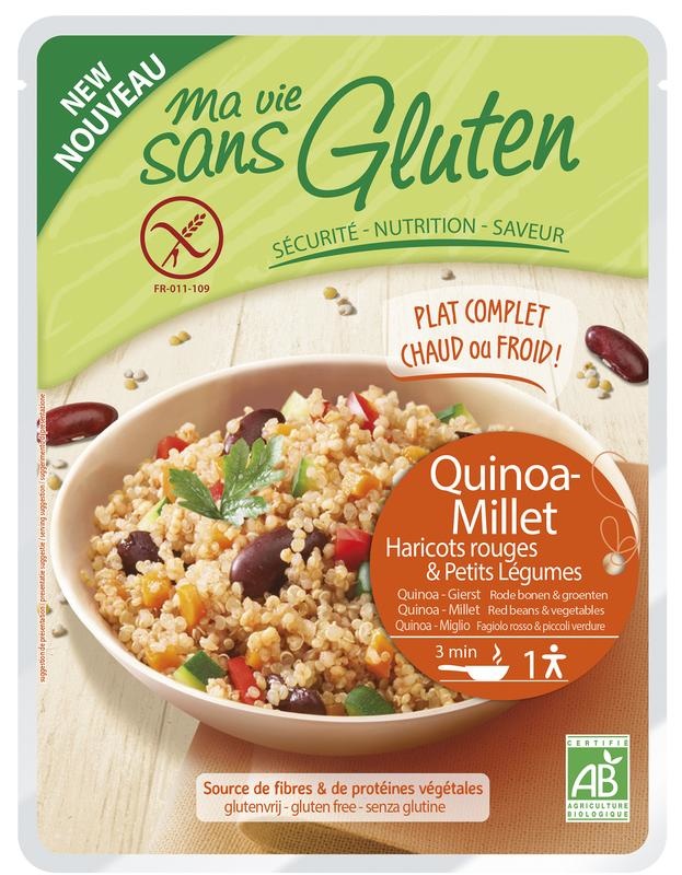 Ma Vie Sans Quinoa Hirse rote Bohnen & Gemüse glutenfrei bio (220 gr)