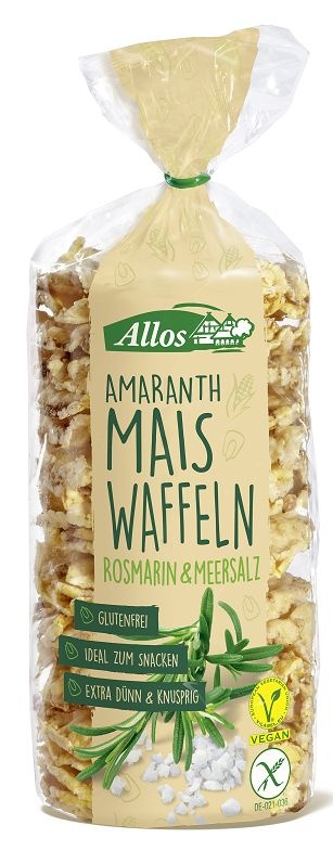 Allos Allos Amaranth Maiswaffeln Rosmarin Bio (100 gr)