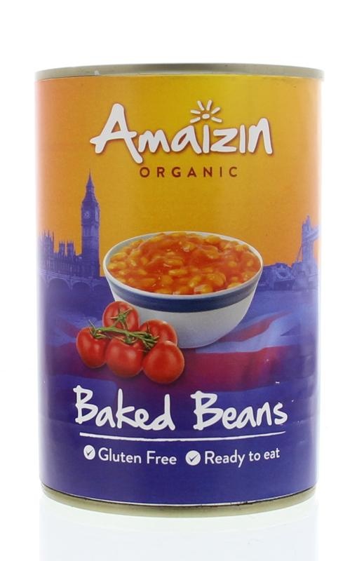 Amaizin Weiße Bohnen in Tomatensauce Bio (400 gr)
