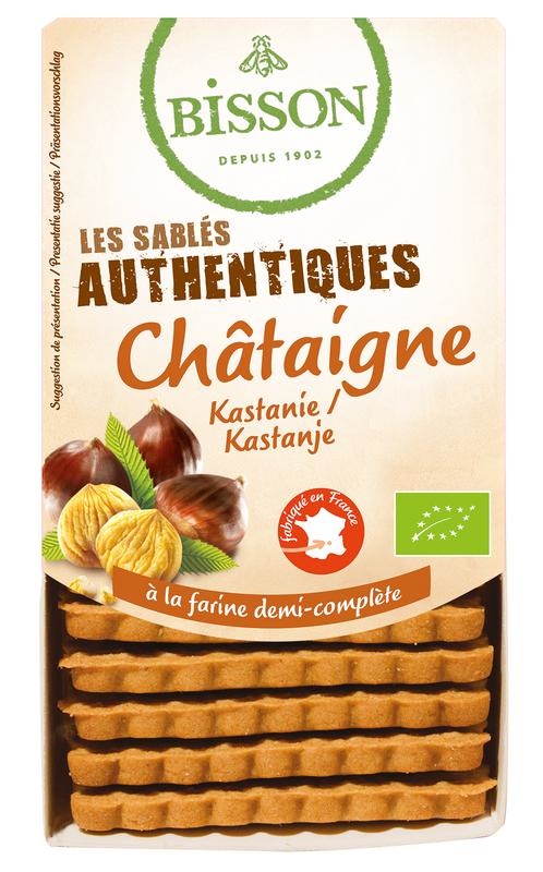 Bisson Shortbread Kastanie authentisch bio (180 gr)