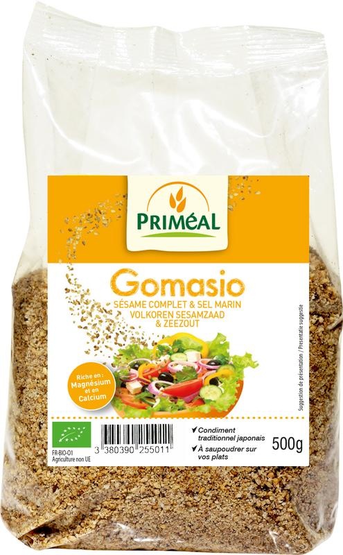 Primeal Gomasio Vollkorn Sesam und Meersalz Bio (500 gr)