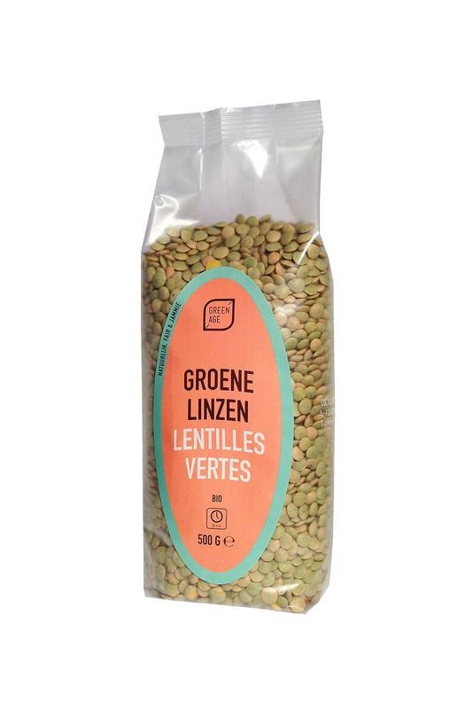 Greenage Greenage Grüne Linsen bio (500 gr)