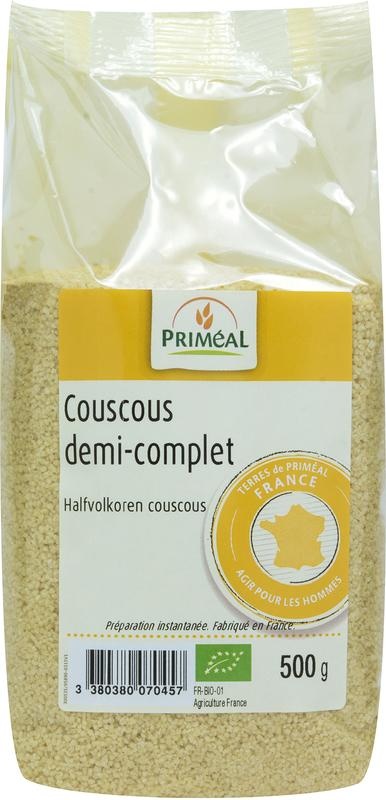 Primeal Couscous Halbvollkorn Bio (500 gr)