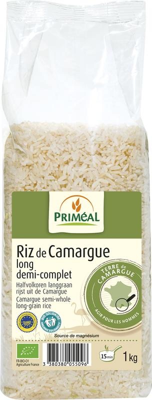 Primeal Halbvollkorn-Langkornreis Camargue Bio (1 kg)