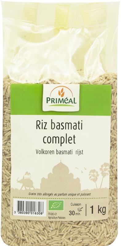 Primeal Vollkorn-Basmatireis bio (1 kg)
