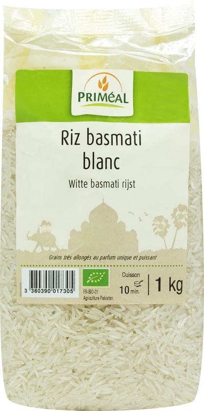 Primeal Primeal Weißer Basmatireis bio (1 Kilogramm)