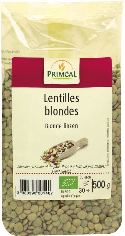 Primeal Primeal Linsenblond Bio (500 gr)