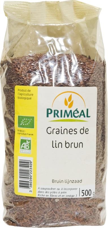 Primeal Leinsamen braun bio (500 gr)