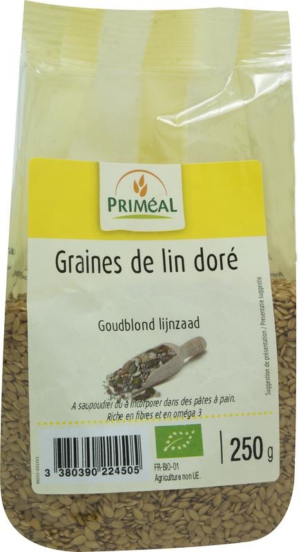 Primeal Leinsamen Goldblond Bio (250 gr)