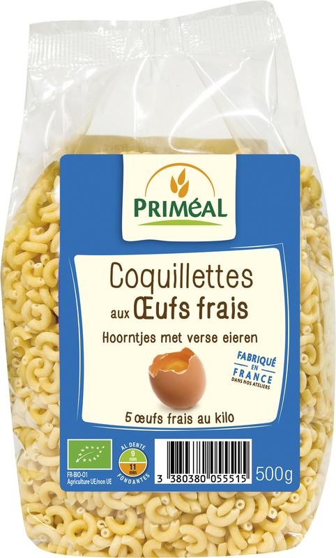 Primeal Primeal Tüten mit frischen Eiern Bio (500 gr)