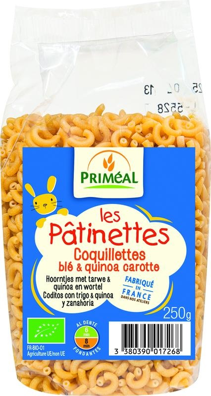 Primeal Kegel Weizen Quinoa Karotte Bio (250 gr)