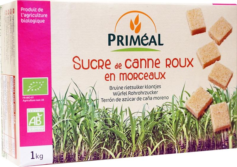 Primeal Brauner Rohrzuckerwürfel bio (1 kg)