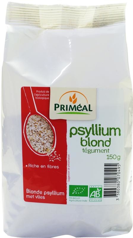 Primeal Blonder Flohsamen mit Vlies Bio (150 gr)