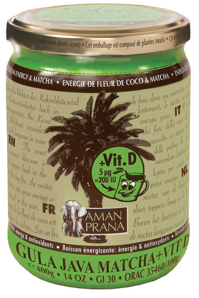 Amanprana Gula Java Matcha + Vitamin D Bio (400 gr)