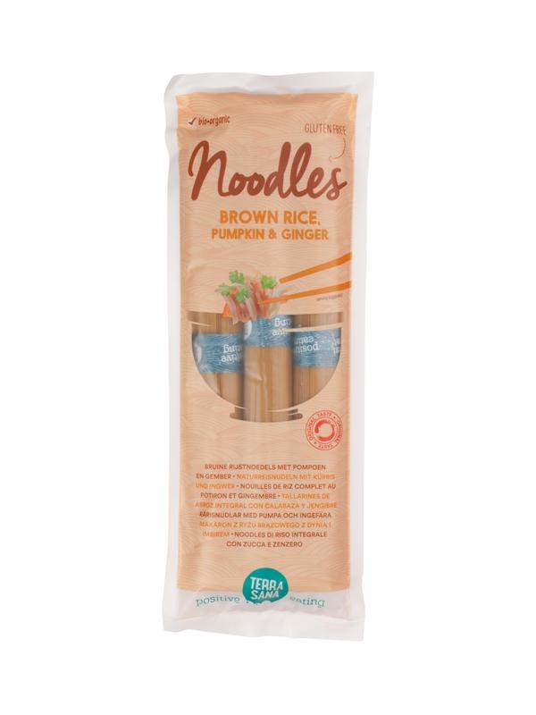 Terrasana Braune Reisnudeln Kürbis und Ingwer Bio (250 gr)