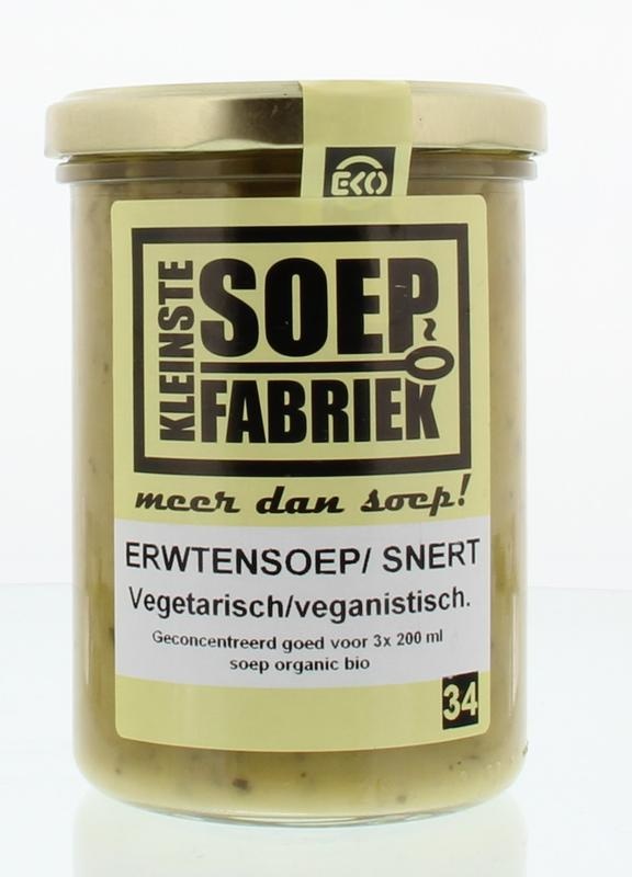 Kleinstesoepfabr Erbsensuppe / Snert vegan bio (400 gr)