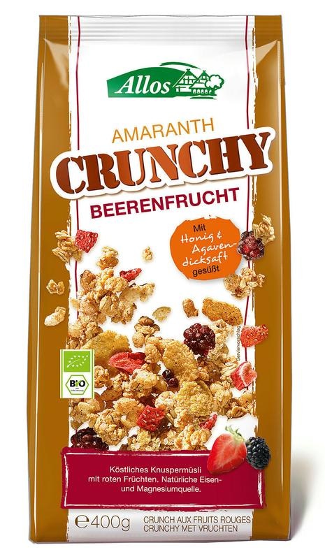 Allos Crunchy Amaranth Rote Früchte Bio (400 gr)