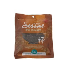 Terrasana Japanische braune Reiscracker schwarzer Sesam Bio (60 gr)