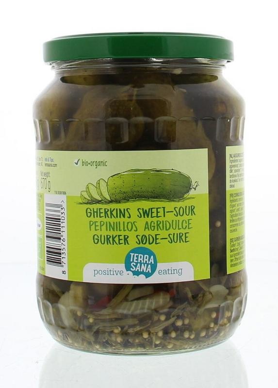 Terrasana Terrasana Pickles frisch süß/sauer bio (670 gr)