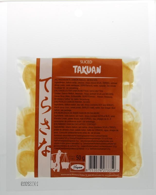 Terrasana Scheiben Takuan Daikon Rettich eingelegt (50 gr)