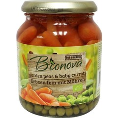 Bionova Bio-Erbsen mit Karotte (340 gr)