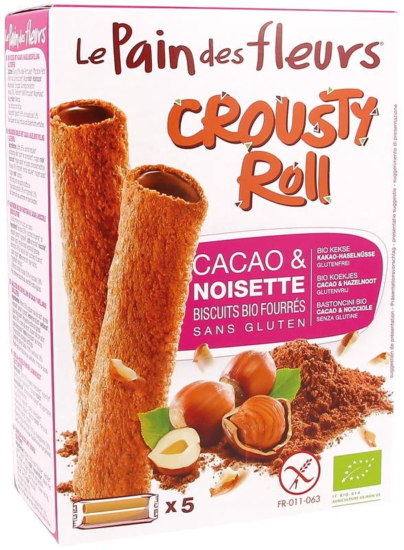 Bisson Crousty Roll Schokolade Haselnuss Bio (125 gr)