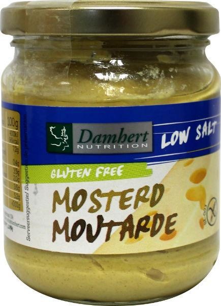 Damhert Senf mit niedrigem Natriumgehalt glutenfrei (200 gr)