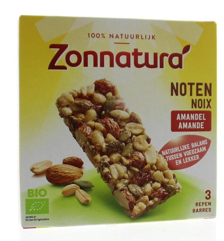 Zonnatura Müsli Nussmix Riegel Mandel Bio (3 Stück)