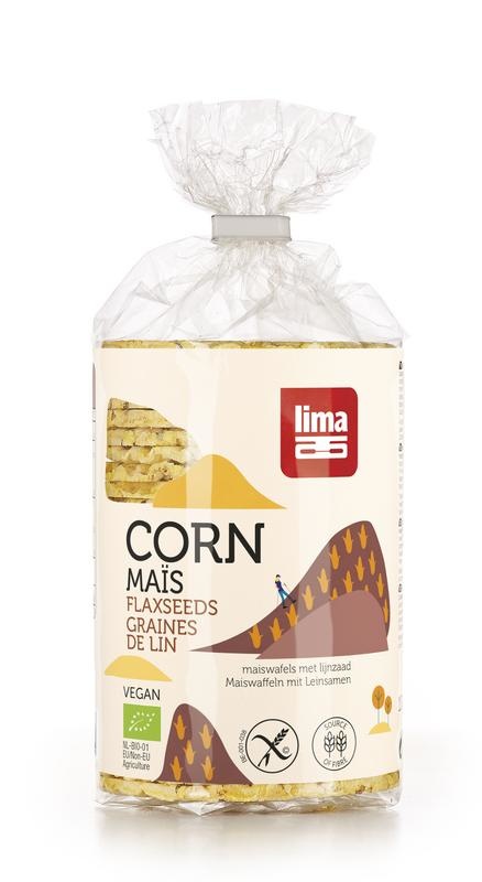 Lima Lima Maiswaffeln mit Leinsamen bio (130 gr)