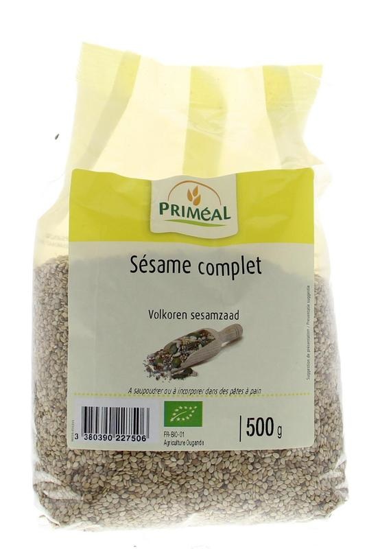 Primeal Primeal Vollkorn-Sesamsamen Bio (500 gr)