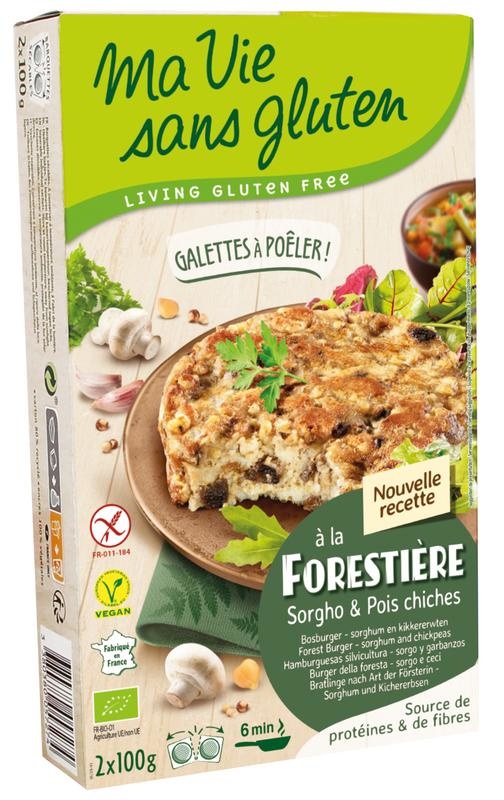 Ma Vie Sans Pilzburger Kichererbsen glutenfrei 2x100g bio (2 Stück)
