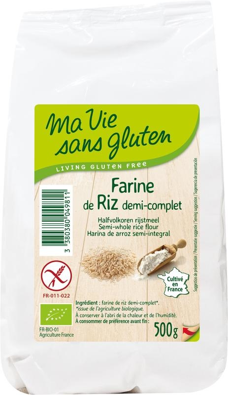 Ma Vie Sans Ma Vie Sans Reismehl Halbvollkorn - glutenfrei - bio (500 gr)