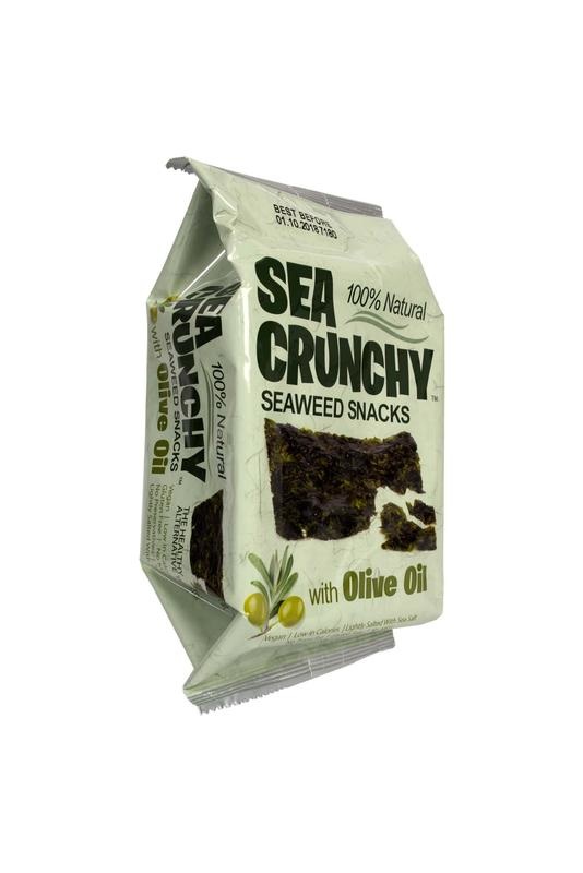 Sea Crunchy Sea Crunchy Nori-Algen-Snack mit Olivenöl (10 gr)