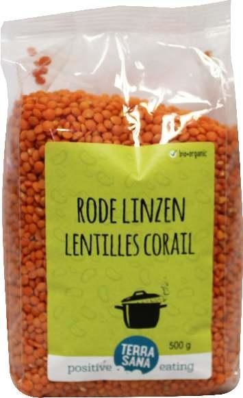 Terrasana Linsen rot bio (500 gr)