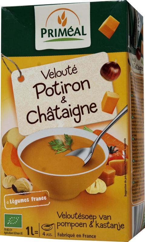 Primeal Veloutesuppe Kürbis Kastanie Bio (1 Liter)