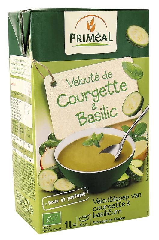 Primeal Primeal Veloute gebundene Suppe Zucchini-Basilikum Bio (1 Liter)