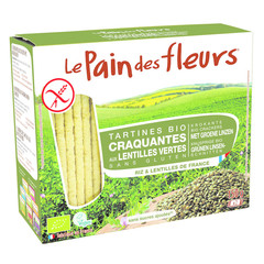 Pain Des Fleurs Cracker grüne Linsen bio (150 gr)