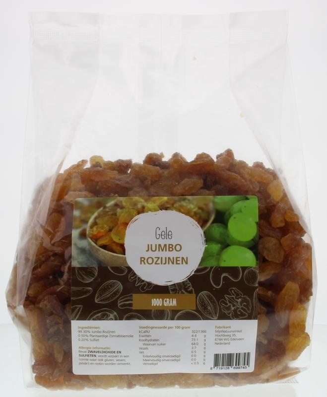 Mijnnatuurwinkel Gelbe Jumbo-Rosinen (1 kg)