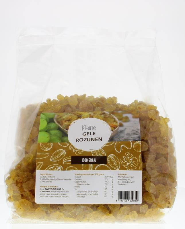 Mijnnatuurwinkel Mijnnatuurwinkel Gelbe Sultaninen (1 kg)