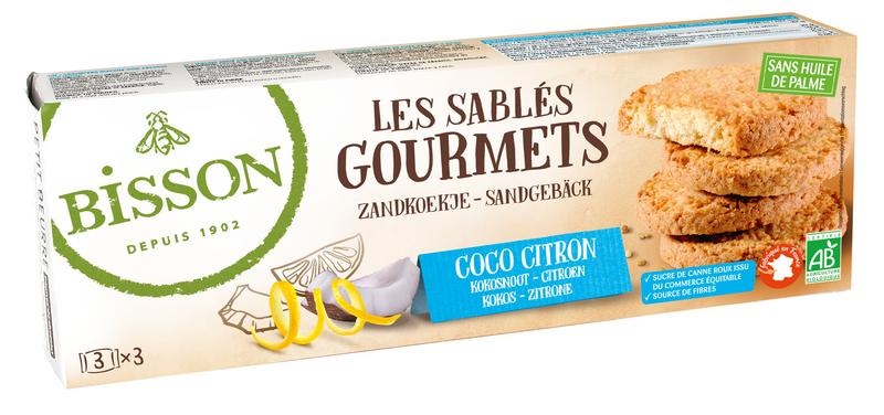 Bisson Shortbread Kokos Zitrone Bio (150 gr)