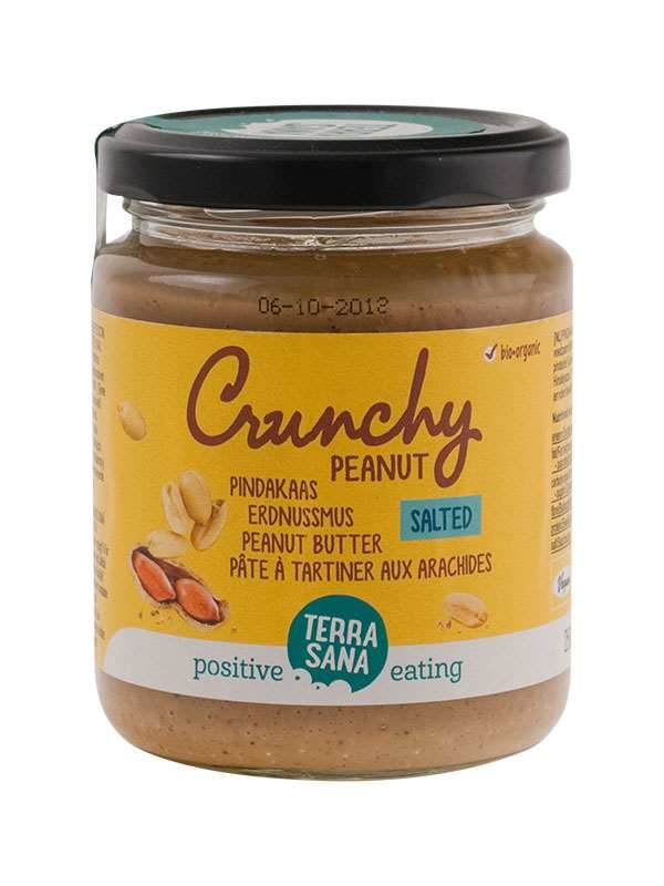 Terrasana Erdnussbutter Crunchy mit Meersalz Bio (250 gr)