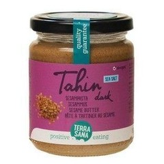 Terrasana Tahini braune Sesampaste mit Meersalz Bio (250 gr)