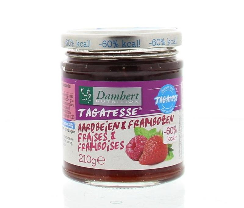 Damhert Diätkonfitüre Erdbeere/Himbeere (210 gr)