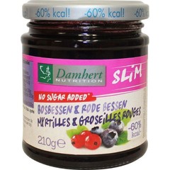 Damhert Diät Marmelade Heidelbeeren & rote Johannisbeere (210 gr)